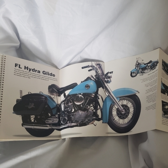 Harley-Davidson Gatefold Pull-Out Book Posters Year 1997 Motorcycle Spec Sheets - Picture 8 of 9